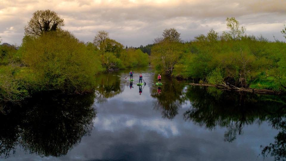Paddling the calm Bonnet River