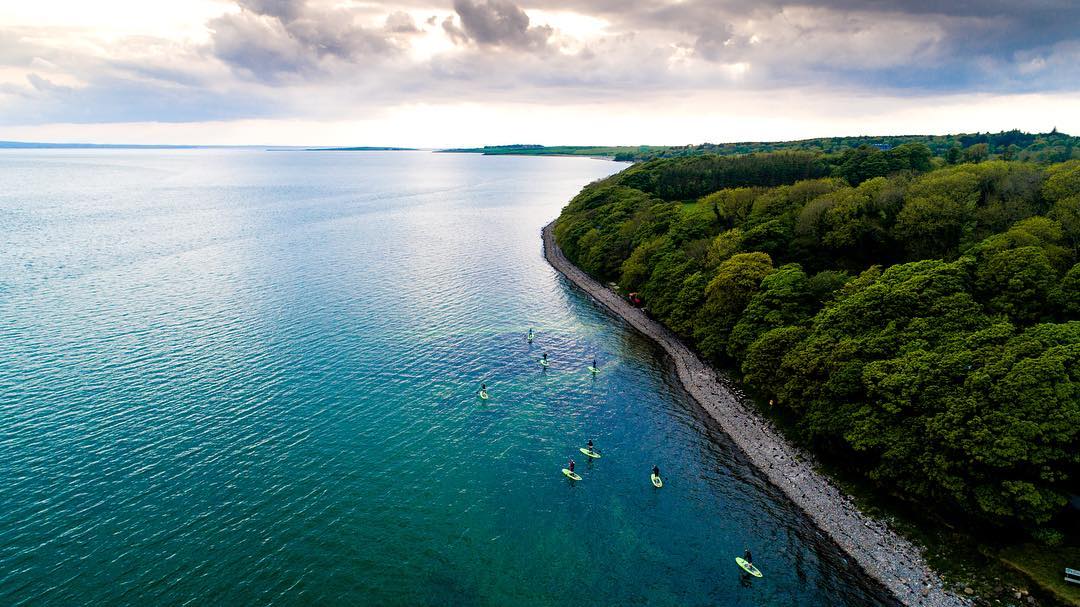 Aerial view of the Lissadell coastline